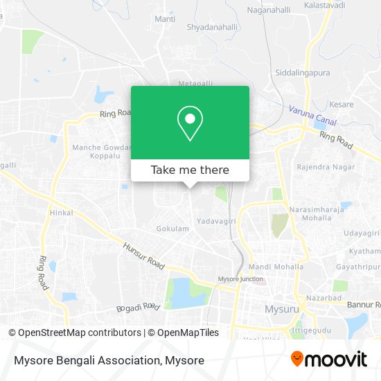 Mysore Bengali Association map