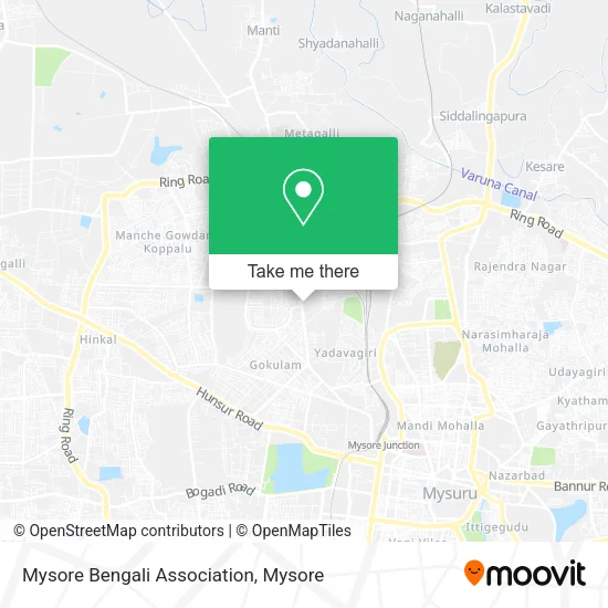 Mysore Bengali Association map