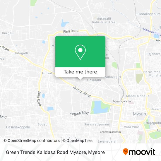 Green Trends Kalidasa Road Mysore map