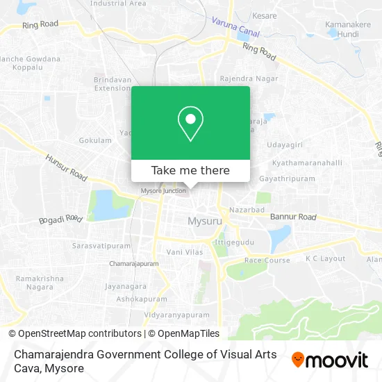 Chamarajendra Government College of Visual Arts Cava map