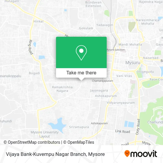 Vijaya Bank-Kuvempu Nagar Branch map