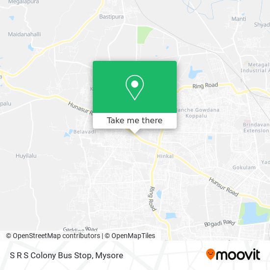 S R S Colony Bus Stop map