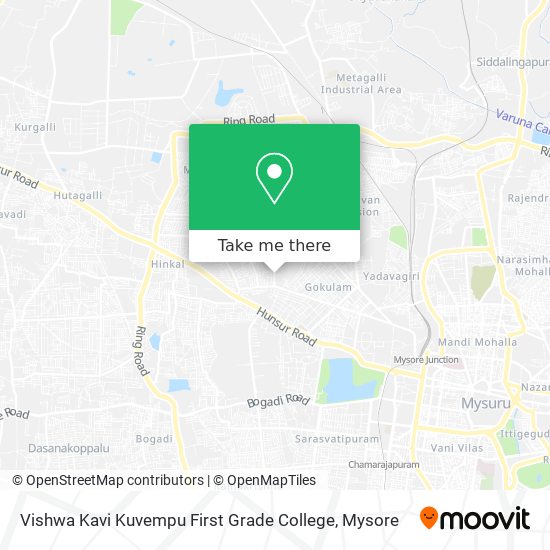 Vishwa Kavi Kuvempu First Grade College map