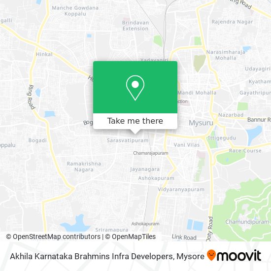 Akhila Karnataka Brahmins Infra Developers map