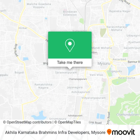 Akhila Karnataka Brahmins Infra Developers map
