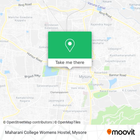 Maharani College Womens Hostel map