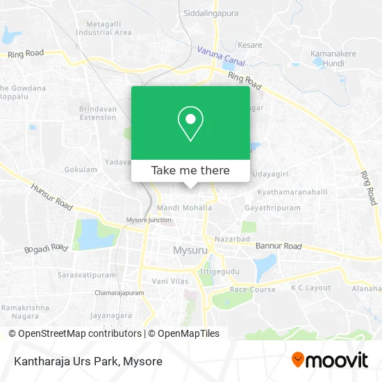 Kantharaja Urs Park map