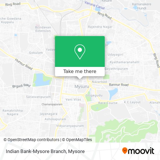 Indian Bank-Mysore Branch map