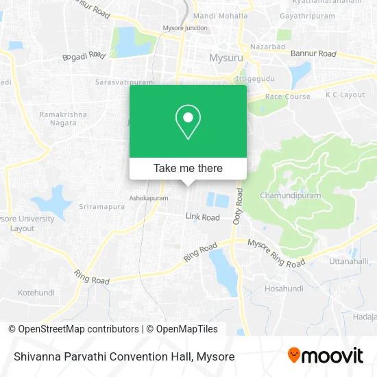 Shivanna Parvathi Convention Hall map