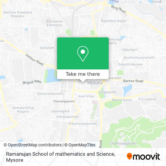 Ramanujan School of mathematics and Science map