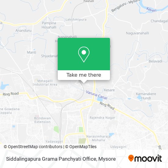 Siddalingapura Grama Panchyati Office map