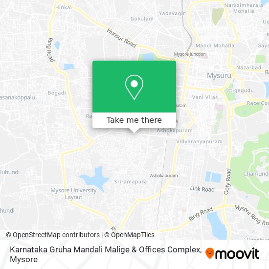 Karnataka Gruha Mandali Malige & Offices Complex map