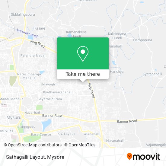 Sathagalli Layout map