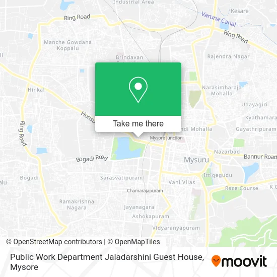 Public Work Department Jaladarshini Guest House map