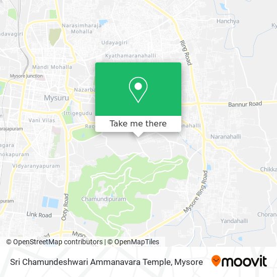 Sri Chamundeshwari Ammanavara Temple map