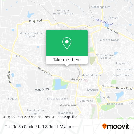 Tha Ra Su Circle / K R S Road map