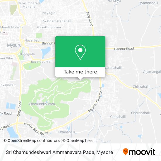 Sri Chamundeshwari Ammanavara Pada map