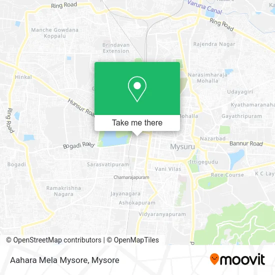 Aahara Mela Mysore map