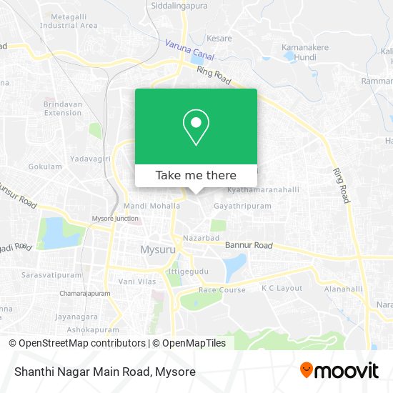 Shanthi Nagar Main Road map