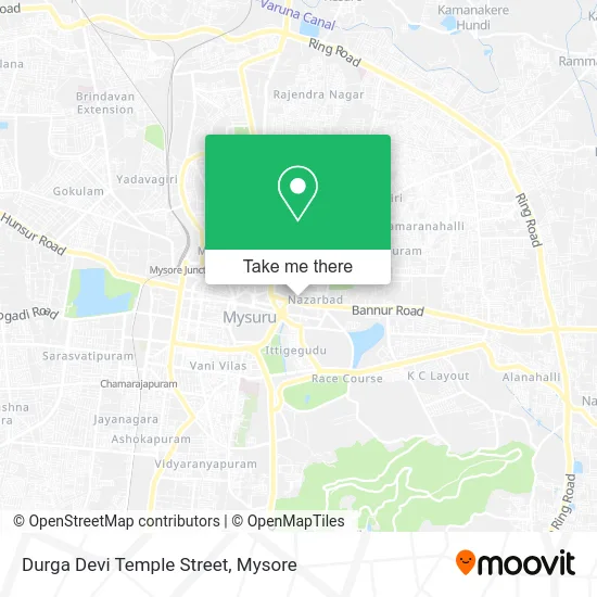 Durga Devi Temple Street map