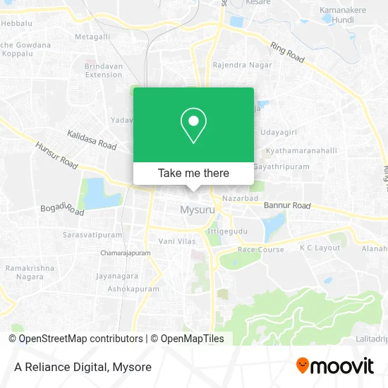 A Reliance Digital map