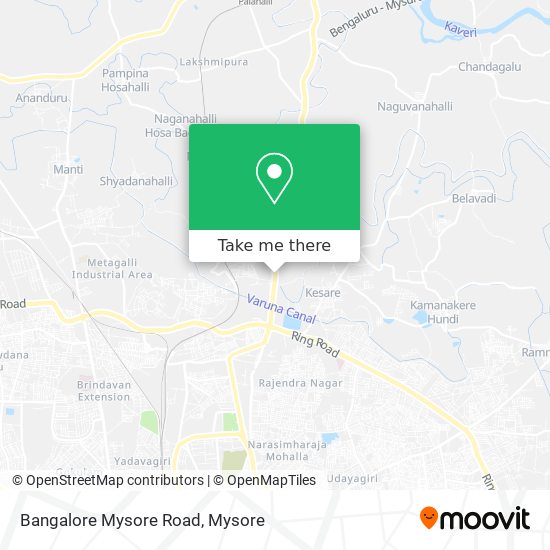 Bangalore Mysore Road map