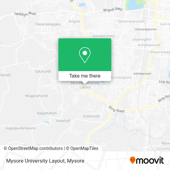 Mysore University Layout map