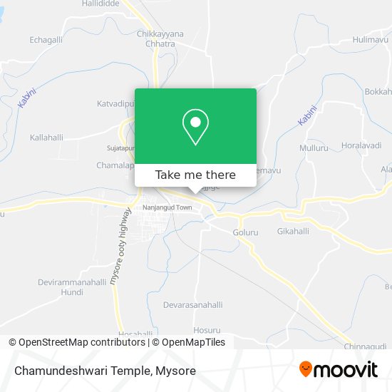 Chamundeshwari Temple map