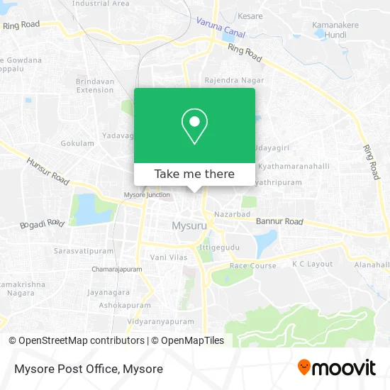 Mysore Post Office map
