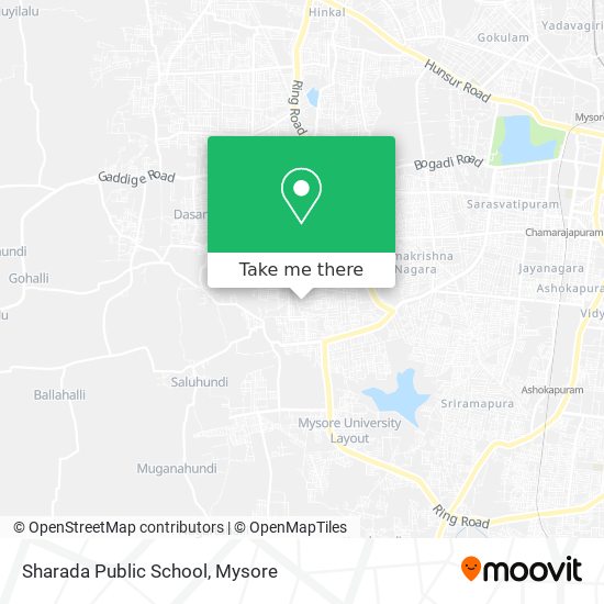 Sharada Public School map