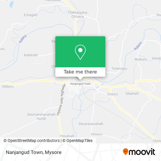 Nanjangud Town map