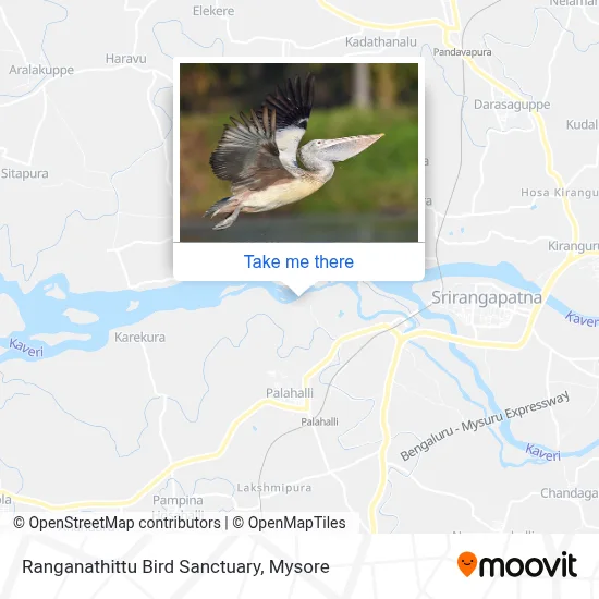Ranganathittu Bird Sanctuary map