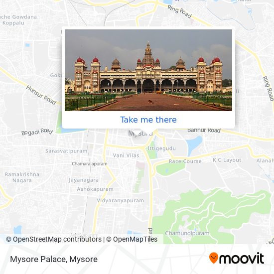 Mysore Palace map