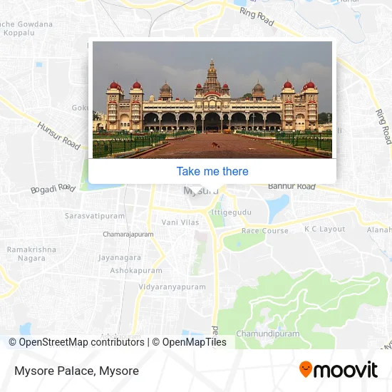 Mysore Palace map