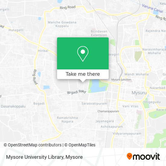 Mysore University Library map