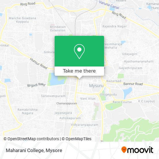 Maharani College map