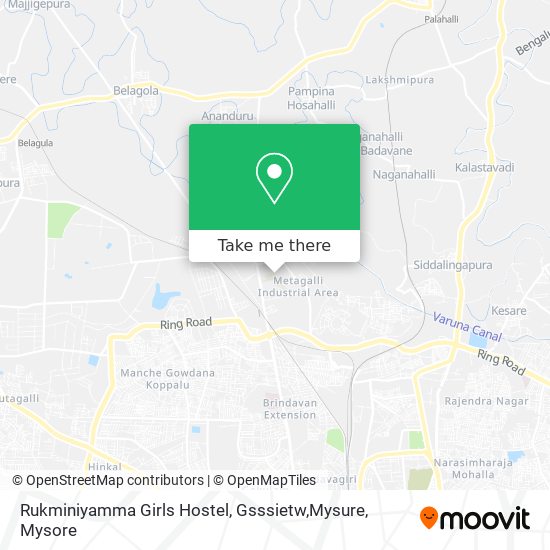 Rukminiyamma Girls Hostel, Gsssietw,Mysure map
