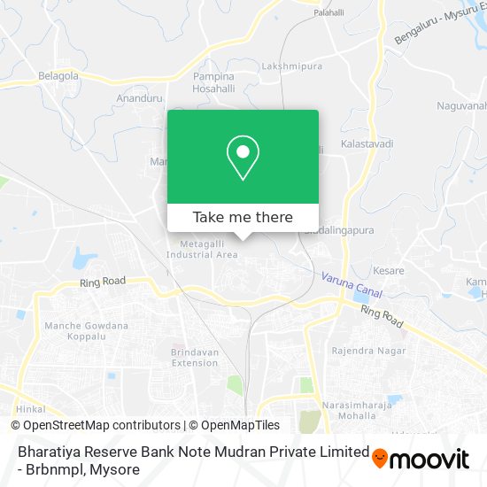 Bharatiya Reserve Bank Note Mudran Private Limited - Brbnmpl map