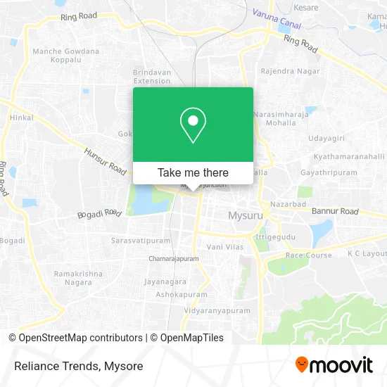 Reliance Trends map