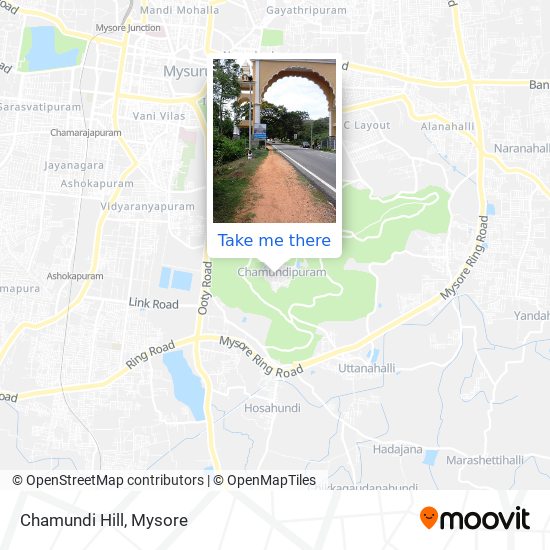 Chamundi Hill map