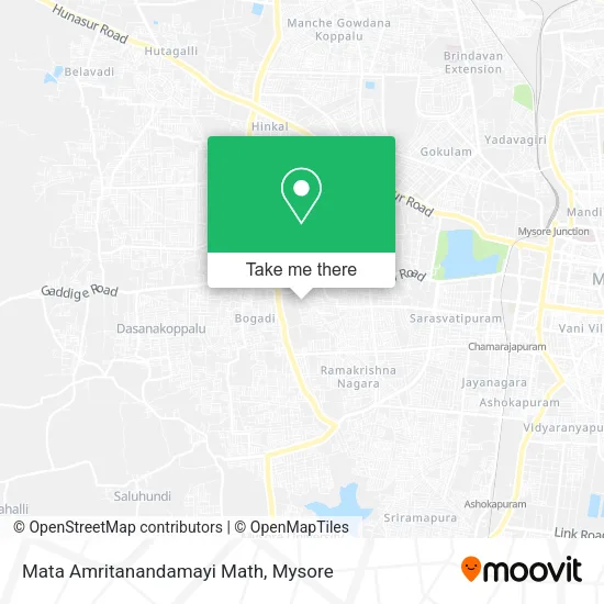 Mata Amritanandamayi Math map