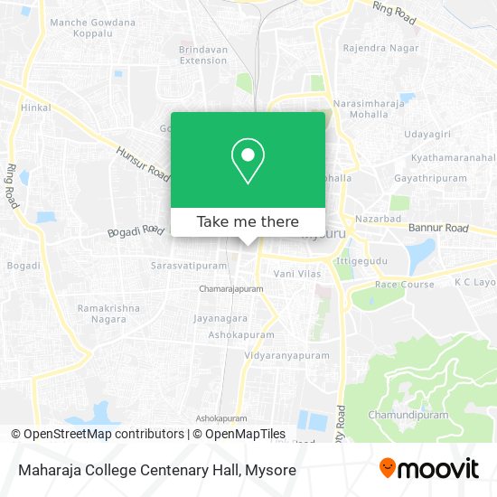 Maharaja College Centenary Hall map
