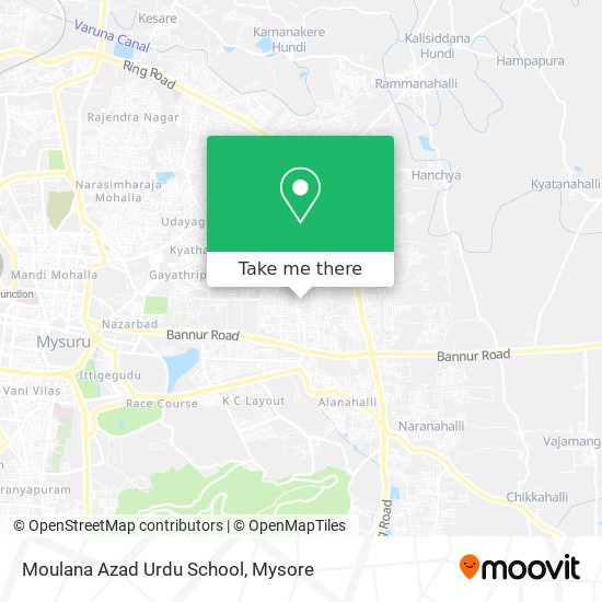 Moulana Azad Urdu School map