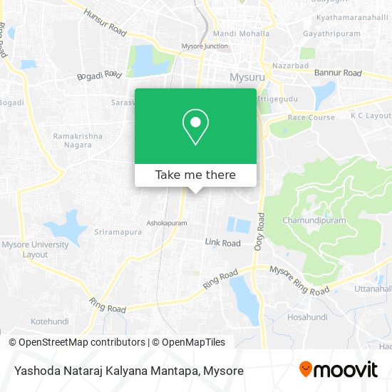 Yashoda Nataraj Kalyana Mantapa map