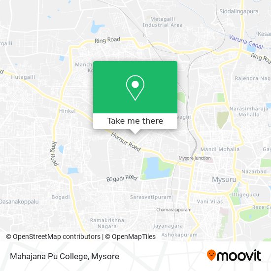 Mahajana Pu College map