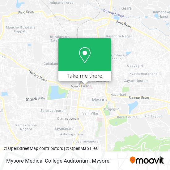 Mysore Medical College Auditorium map