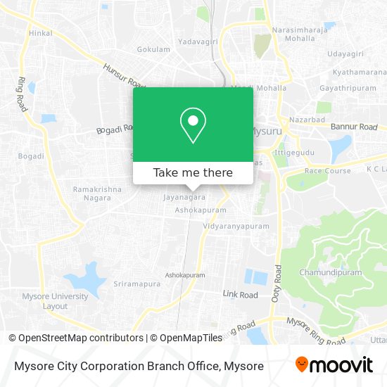 Mysore City Corporation Branch Office map