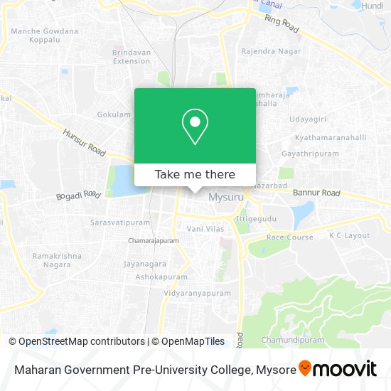 Maharan Government Pre-University College map