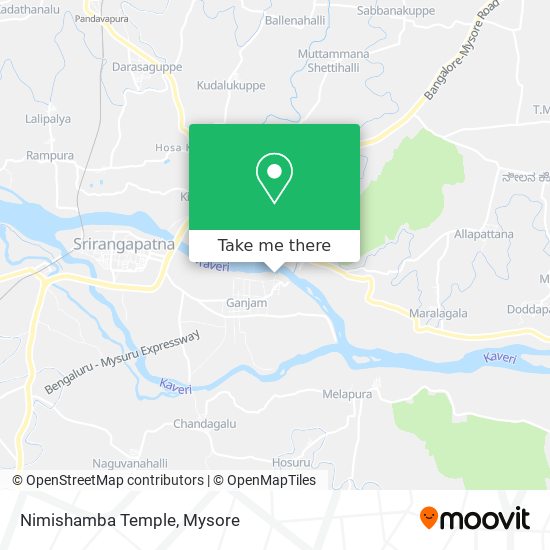 Nimishamba Temple map