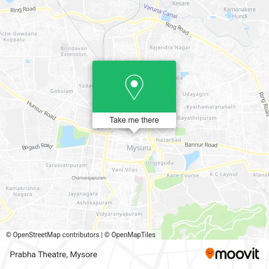 Prabha Theatre map